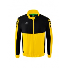 Erima Presentation Jacket Six Wings (100% Polyester, Stand-up Collar, without Lining) Yellow/Black Boys