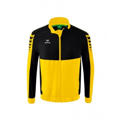 Erima Presentation Jacket Six Wings (100% Polyester, Stand-up Collar, without Lining) Yellow/Black Men