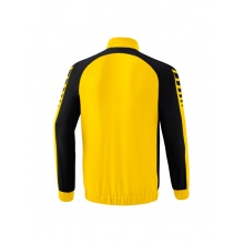 Erima Presentation Jacket Six Wings (100% Polyester, Stand-up Collar, without Lining) Yellow/Black Men