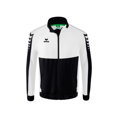 Erima Presentation Jacket Six Wings (100% Polyester, Stand-up collar, without lining) black/white Boys