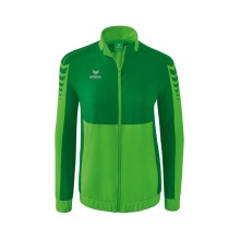 Erima Presentation Jacket Six Wings (100% Polyester, Stand-up collar, tailored cut) green/emerald Women