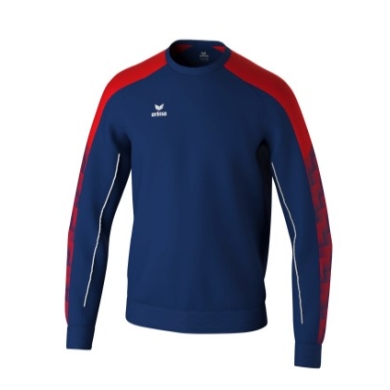 Erima Pullover Evo Star Sweatshirt (high wearing comfort) navy blue/red Men