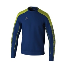 Erima Pullover Evo Star Sweatshirt (high wearing comfort) navy blue/lime green Men