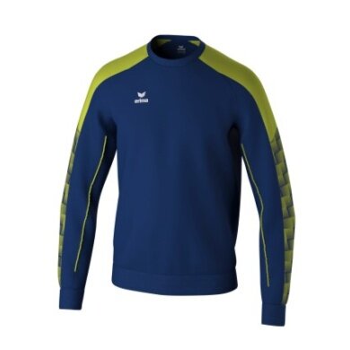 Erima Pullover Evo Star Sweatshirt (high wearing comfort) navy blue/lime green Kids