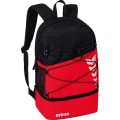 Erima Backpack Six Wings - Multifunctional backpack with double zipper - red/black