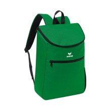 Erima Backpack Team Multifunctional Backpack with Double Zipper emerald green 30x18x45cm