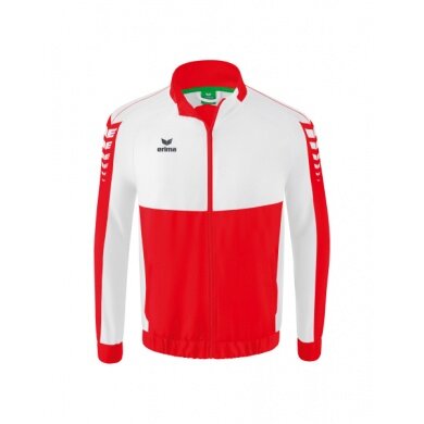 Erima Presentation Jacket Six Wings (100% Polyester, Stand-up Collar, without Lining) Red/White Boys