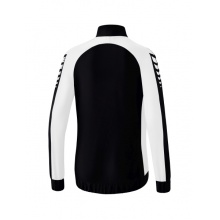 Erima Presentation Jacket Six Wings (100% Polyester, Stand-up Collar, tailored cut) black/white Women