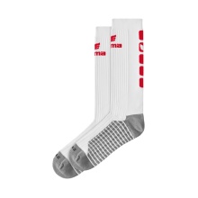 Erima Sportsocke Classic 5-Cubes Long white/red - 1 Pair