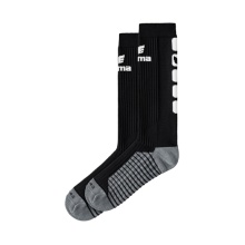 Erima Sportsocke Classic 5-Cubes Long black/white - 1 Pair