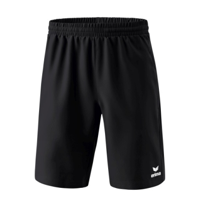 Erima Sport Pants Change Shorts (with inner shorts, stretch inserts) short black Boys