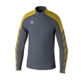 Erima Sport Long Sleeve Shirt Evo Star Training Top (100% recycled Polyester) grey/yellow Kids