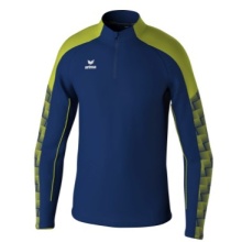 Erima Sport Long Sleeve Shirt Evo Star Training Top (100% recycled Polyester) navy blue/lime green Kids