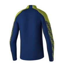 Erima Sport Long Sleeve Shirt Evo Star Training Top (100% recycled Polyester) navy blue/lime green Kids