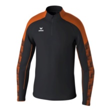 Erima Sport Long Sleeve Shirt Evo Star Training Top (100% recycled Polyester) black/orange Kids