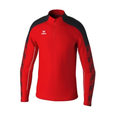 Erima Sport Long Sleeve Shirt Evo Star Training Top (100% recycled Polyester) red/black Men's