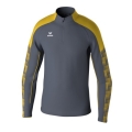 Erima Sport Long Sleeve Shirt Evo Star Training Top (100% recycled Polyester) grey/yellow Men's