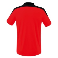 Erima Sport Polo Change (100% recycled Polyester, quick-drying functional material) red/black Men