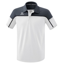 Erima Sport Polo Change (100% recycled Polyester, quick-drying functional material) white/grey Men