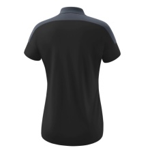 Erima Sport Polo Change (100% recycled Polyester, quick-drying functional material) black/grey Women