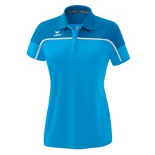 Erima Sport Polo Change (100% recycled Polyester, quick-drying functional material) curacao blue Women