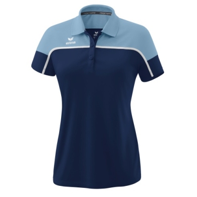 Erima Sport Polo Change (100% recycled Polyester, quick-drying functional material) navy blue/denim blue Women