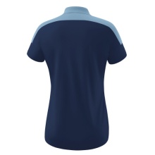 Erima Sport Polo Change (100% recycled Polyester, quick-drying functional material) navy blue/denim blue Women