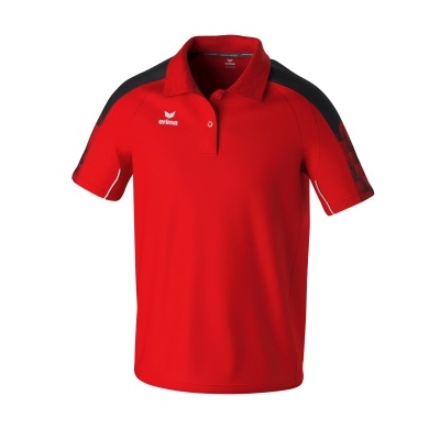 Erima Sport Polo Evo Star (100% recycled Polyester) red/black Men's