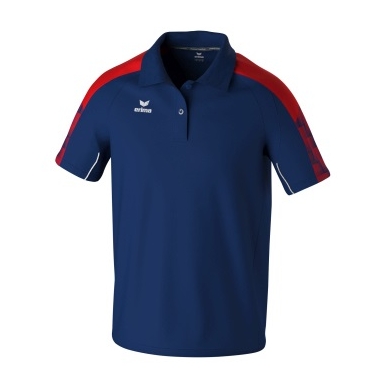 Erima Sport Polo Evo Star (100% recycled Polyester) navy blue/red Men's