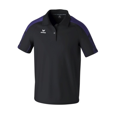 Erima Sport Polo Evo Star (100% recycled Polyester) black/purple men's