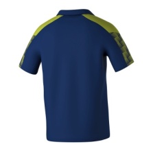 Erima Sport Polo Evo Star (100% recycled Polyester) navy blue/lime green Men's