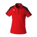 Erima Sport Polo Evo Star (100% recycled Polyester) red/black Ladies