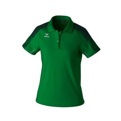 Erima Sport Polo Evo Star (100% recycled Polyester) emerald green/pine Ladies