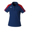 Erima Sport Polo Evo Star (100% recycled Polyester) navy blue/red Ladies