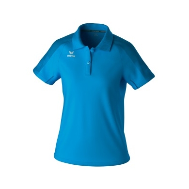 Erima Sport Polo Evo Star (100% recycled Polyester) curacao blue Ladies