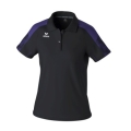 Erima Sport Polo Evo Star (100% recycled Polyester) black/purple ladies