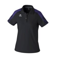 Erima Sport Polo Evo Star (100% recycled Polyester) black/purple ladies