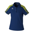 Erima Sport Polo Evo Star (100% recycled Polyester) navy blue/lime green Ladies