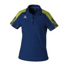 Erima Sport Polo Evo Star (100% recycled Polyester) navy blue/lime green Ladies