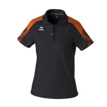 Erima Sport Polo Evo Star (100% recycled Polyester) black/orange ladies