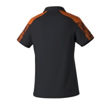 Erima Sport Polo Evo Star (100% recycled Polyester) black/orange ladies