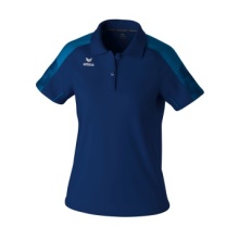 Erima Sport Polo Evo Star (100% recycled Polyester) navy blue/blue Ladies