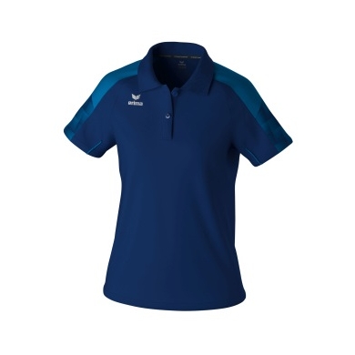 Erima Sport Polo Evo Star (100% recycled Polyester) navy blue/blue Ladies