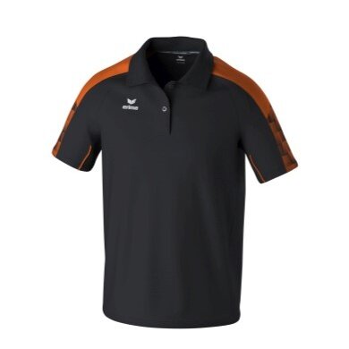 Erima Sport Polo Evo Star (100% recycled Polyester) black/orange Men