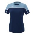 Erima Sport-Shirt Change (100% rec. Polyester, lightweight, quick-drying) navy blue/denim blue Women