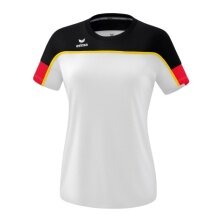 Erima Sport-Shirt Change (100% recycled Polyester, light, quick-drying) white/black/red Women