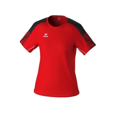 Erima Sport Shirt Evo Star (100% recycled polyester, lightweight) red/black Ladies