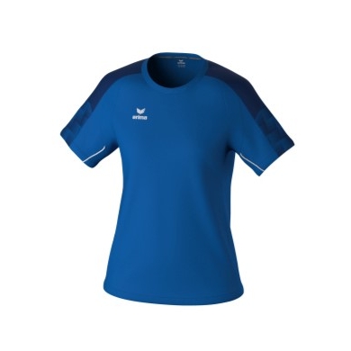 Erima Sport Shirt Evo Star (100% recycled polyester, lightweight) royal blue/navy blue Ladies