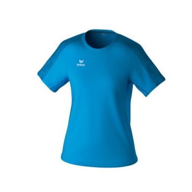 Erima Sport Shirt Evo Star (100% recycled polyester, lightweight) curacao blue Ladies