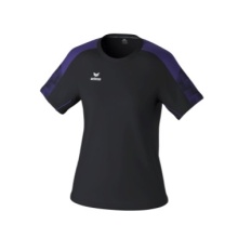 Erima Sport Shirt Evo Star (100% recycled polyester, lightweight) black/purple Ladies